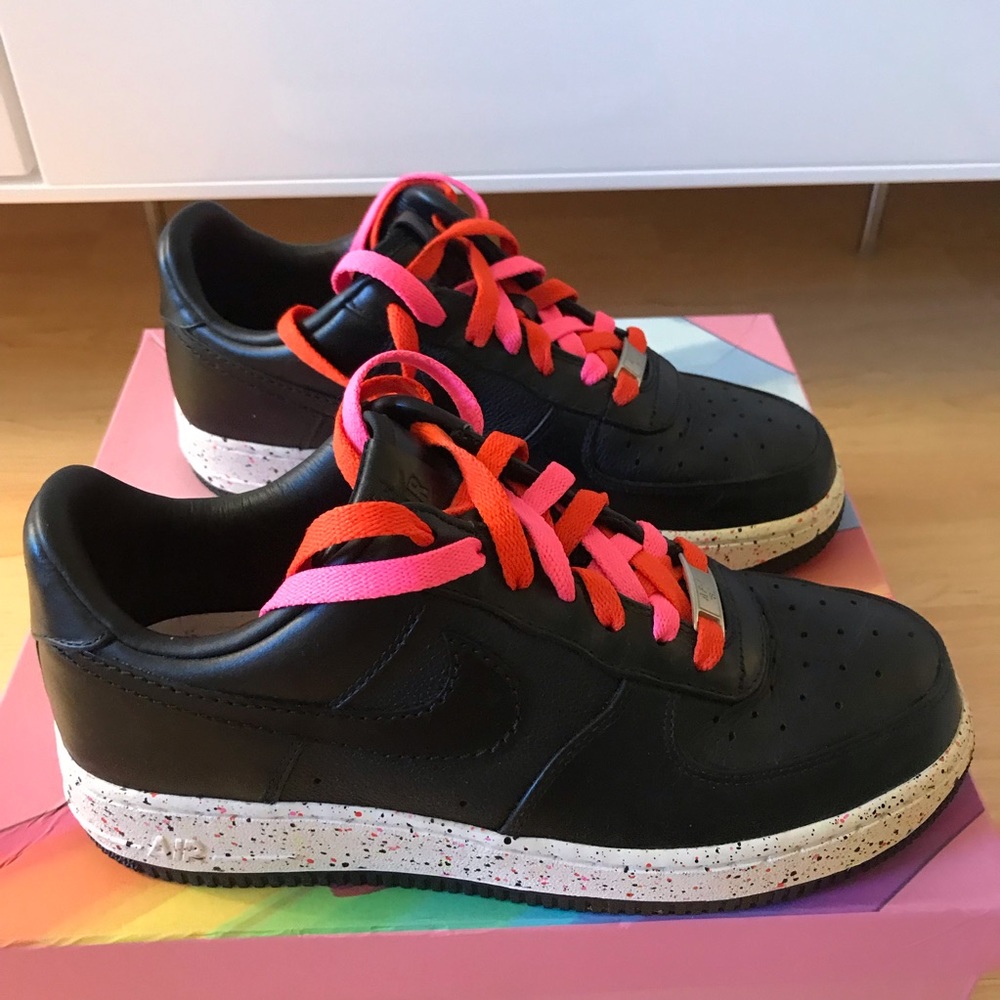 Nike Laser Pink Speckled Sole Air Force 1’s - W 8